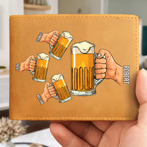 Personalized Gifts For Dad PU Leather Wallet 02OHPU030624-Homacus