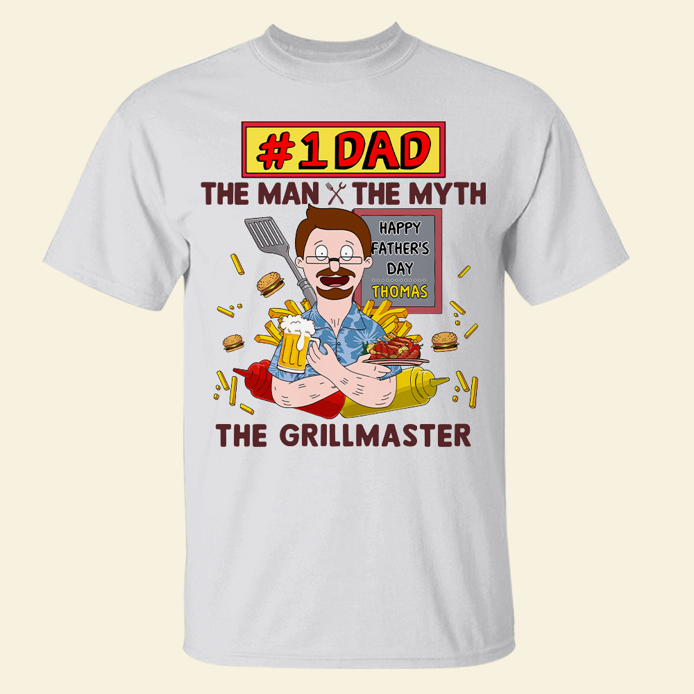 Personalized Gifts For Dad Shirt 01hupu170225hg The Grillmaster-Homacus