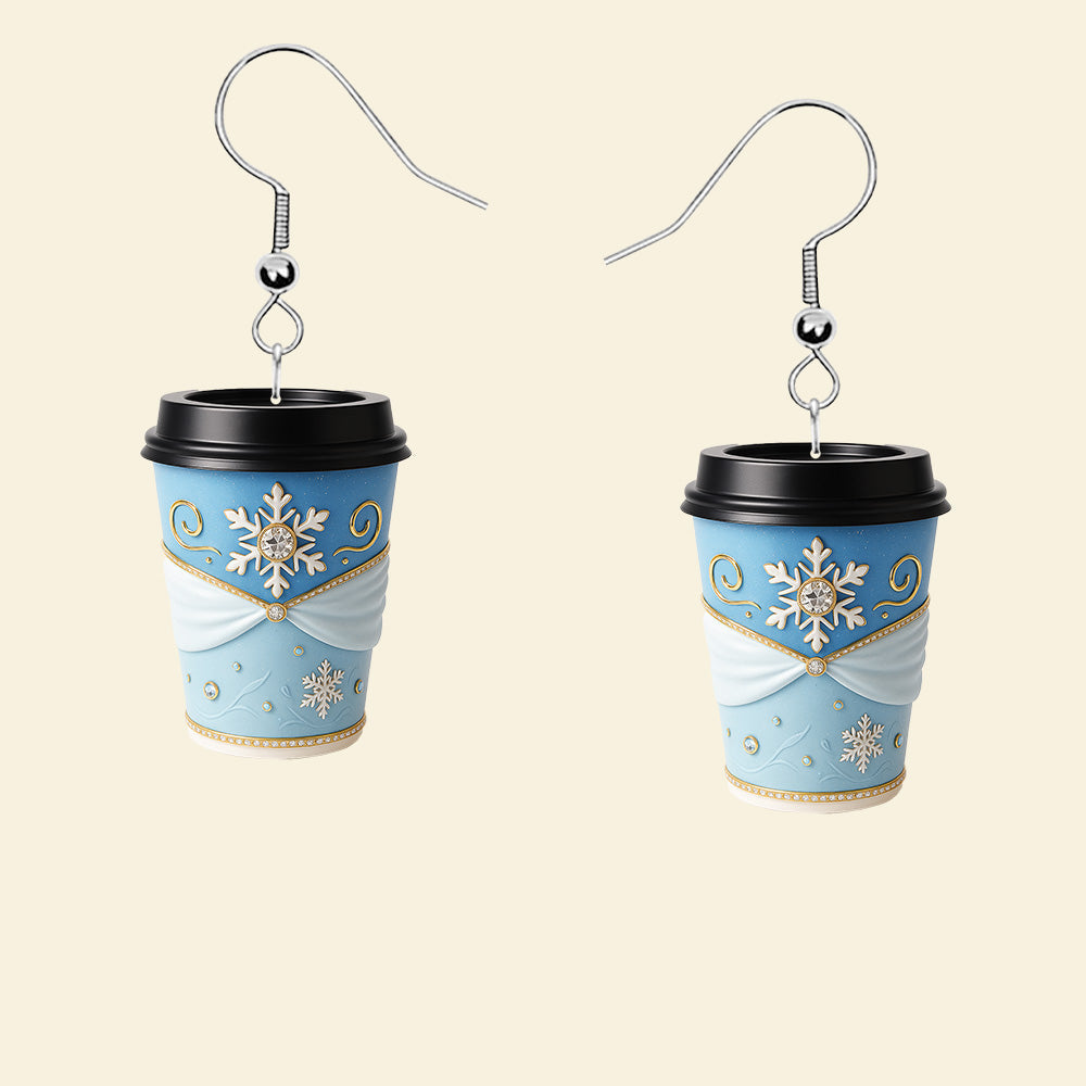 Coffee Princess Earrings - Personalized Gifts For Her 03pgmg150725-Homacus