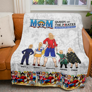 Personalized Gifts For Mom Blanket, Queen Of The Pirates Mother's Day 03ACHU210325PA-Homacus