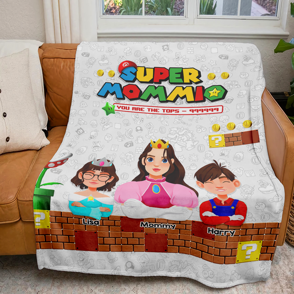 Personalized Gifts For Mom Blanket Super Mom 03ACHU220325PA-Homacus