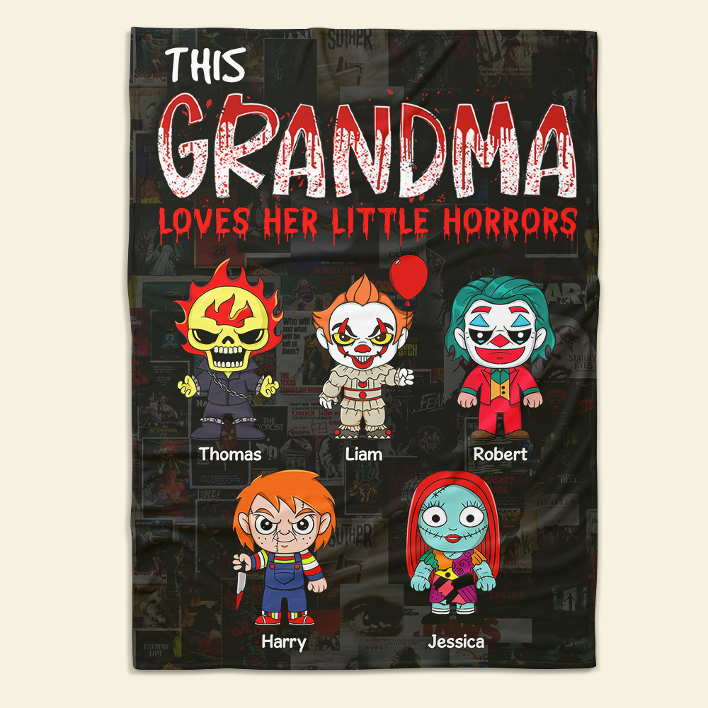 Personalized Gifts For Mom Blanket 04ohpu220225 Little Horrors-Homacus