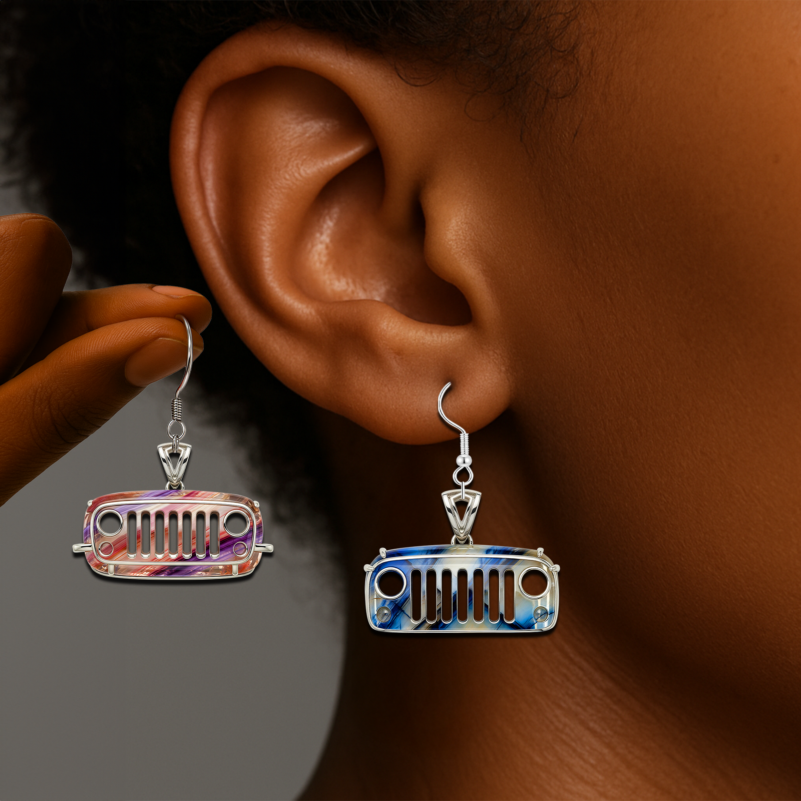 Off-road Aesthetic Earrings - Personalized Gifts For Off-road Girl 04QHLU120725-Homacus