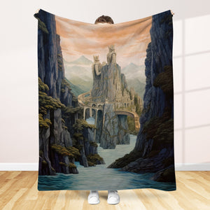 Gifts For Fantasy Novel & Movie Fans Blanket 03qhtn120924 Various Locations Quilted Art Effect-Homacus