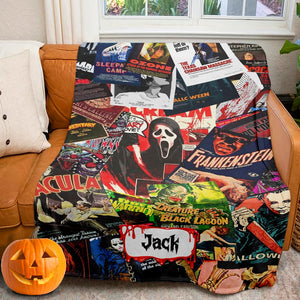 Personalized Gifts For Horror Fans Blanket 02hutn310824 Halloween Horror Movie Characters-Homacus