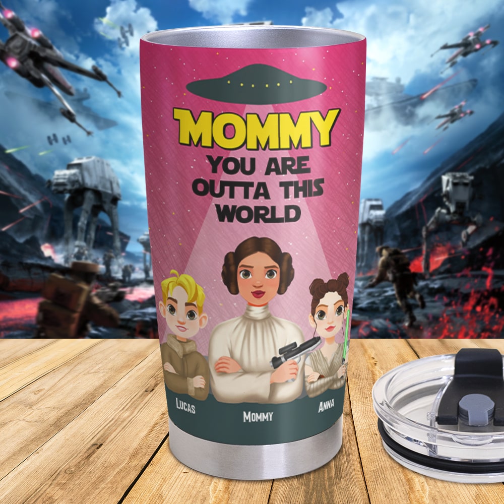 Personalized Gifts For Mom Tumbler 02katn270225hg Mommy You're Outta This World-Homacus