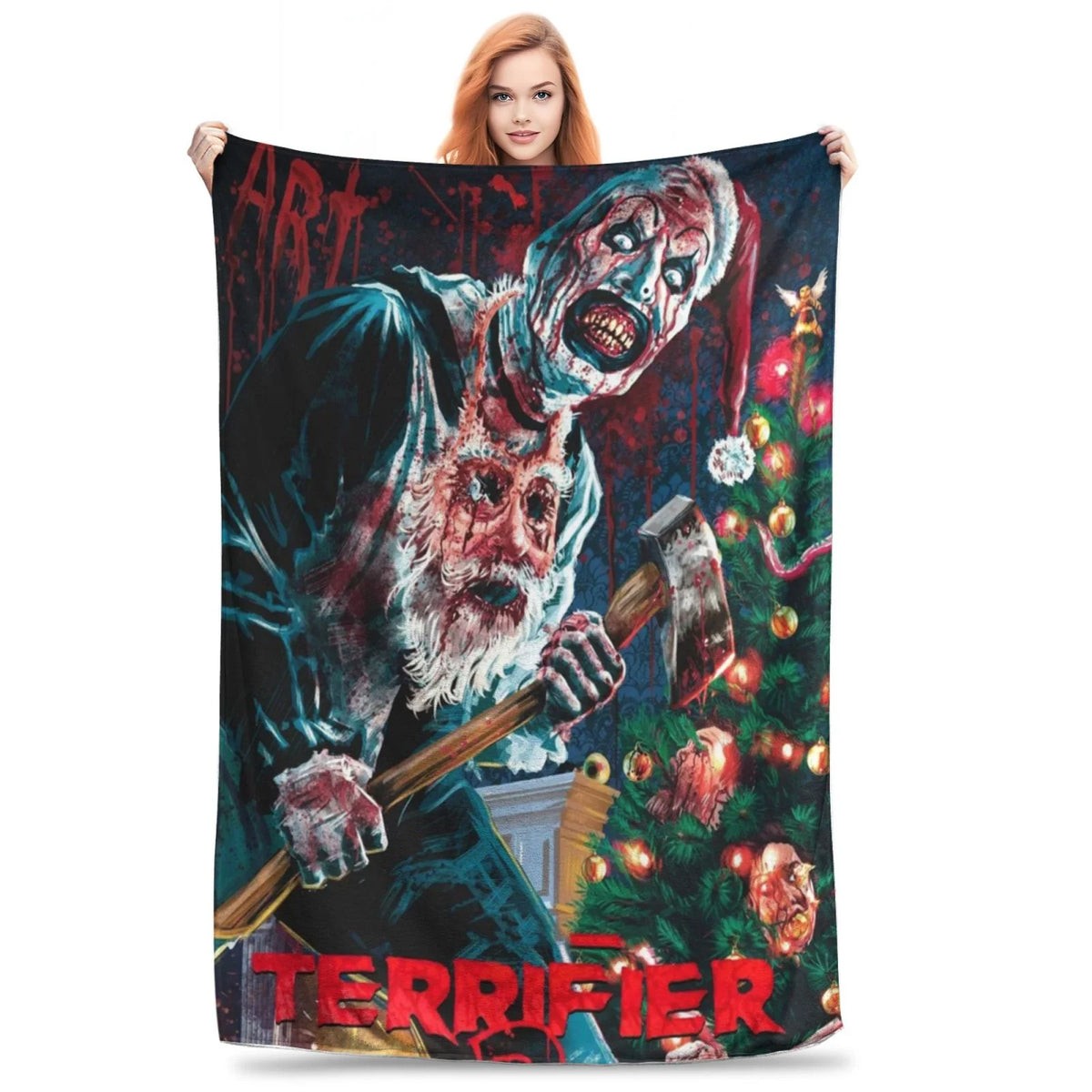 Killer Claus Holiday Blanket - Spooky Christmas In July Gift 49laxx180725-Homacus