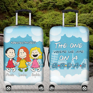 Personalized Gifts For Friends Luggage Cover, Besties Upcoming Trip 03QHLU241224HH-Homacus