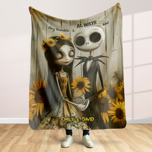 Personalized Halloween Gifts For Couple Blanket 85acpu290824-Homacus