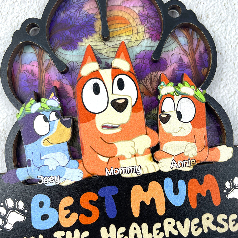 Personalized Gifts For Mom Window Hanging Suncatcher Best Mum In The Healerverse 02OHLU030325-Homacus