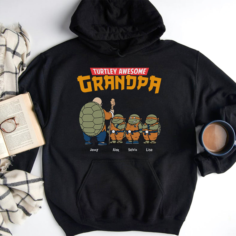 Personalized Gifts For Grandpa Shirt Turtley Awesome Grandpa 05qhhn010224-Homacus