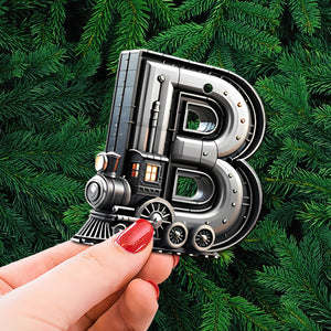 Custom Alphabet Letter Gifts For Train Lovers Christmas Ornament 051xqtn231024-Homacus