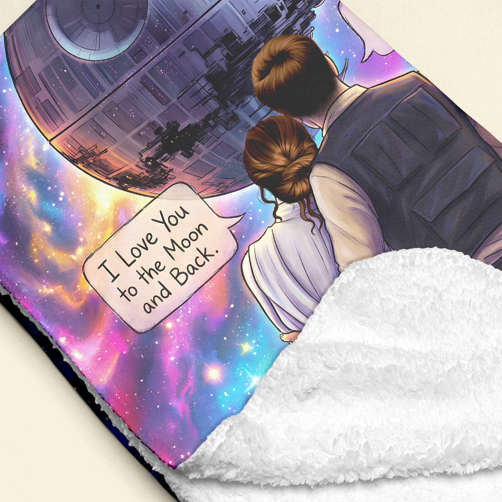 Cosmic Couple Blanket Personalized Gifts For Couple 01HUDT241125-Homacus