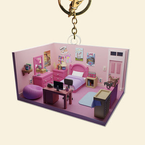 Isometric Room Keychain 01OHQN050225-Homacus