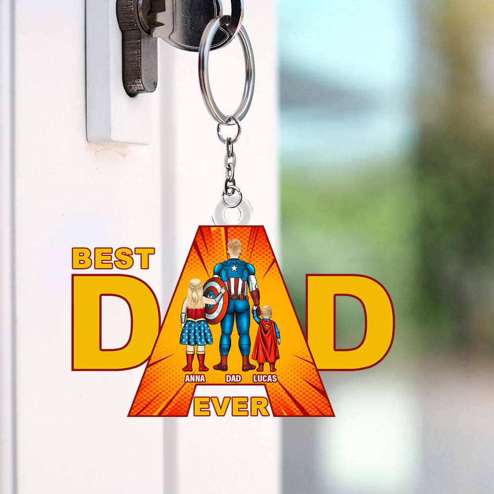 Best Super Dad Keychain Personalized Gifts For Dad 02totn140325pa-Homacus