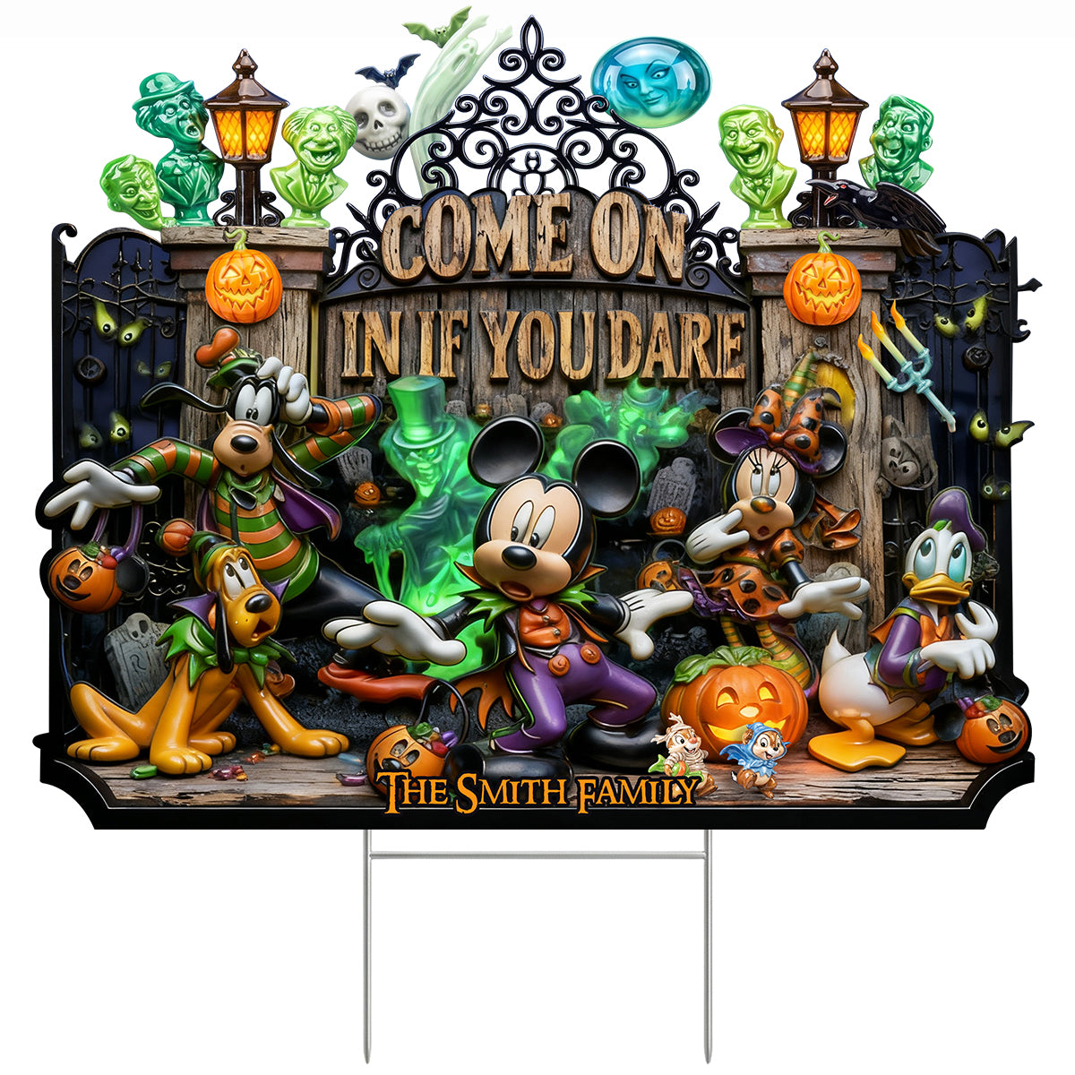 Scared Squad Yard Sign - Personalized Halloween Decor 03QHDT030826
