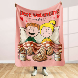 Personalized Gifts For Couple Blanket 04OHTN051224HH-Homacus