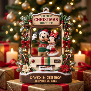 Our First Christmas Together Ornament - Personalized Gifts For Couple 07todt010826-Homacus
