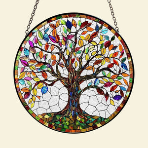 Personalized Gifts For Family Stained Glass 05acdt250824 Family Tree-Homacus