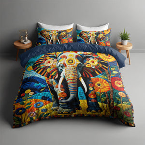 Personalized Gifts For Elephant Lover Quilt Bed Set 04HUMH170125-Homacus