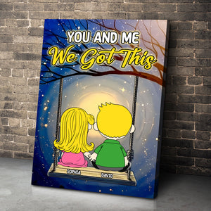 Personalized Gifts For Couple Canvas Print 02ohtn091224hg You And Me We Got This-Homacus