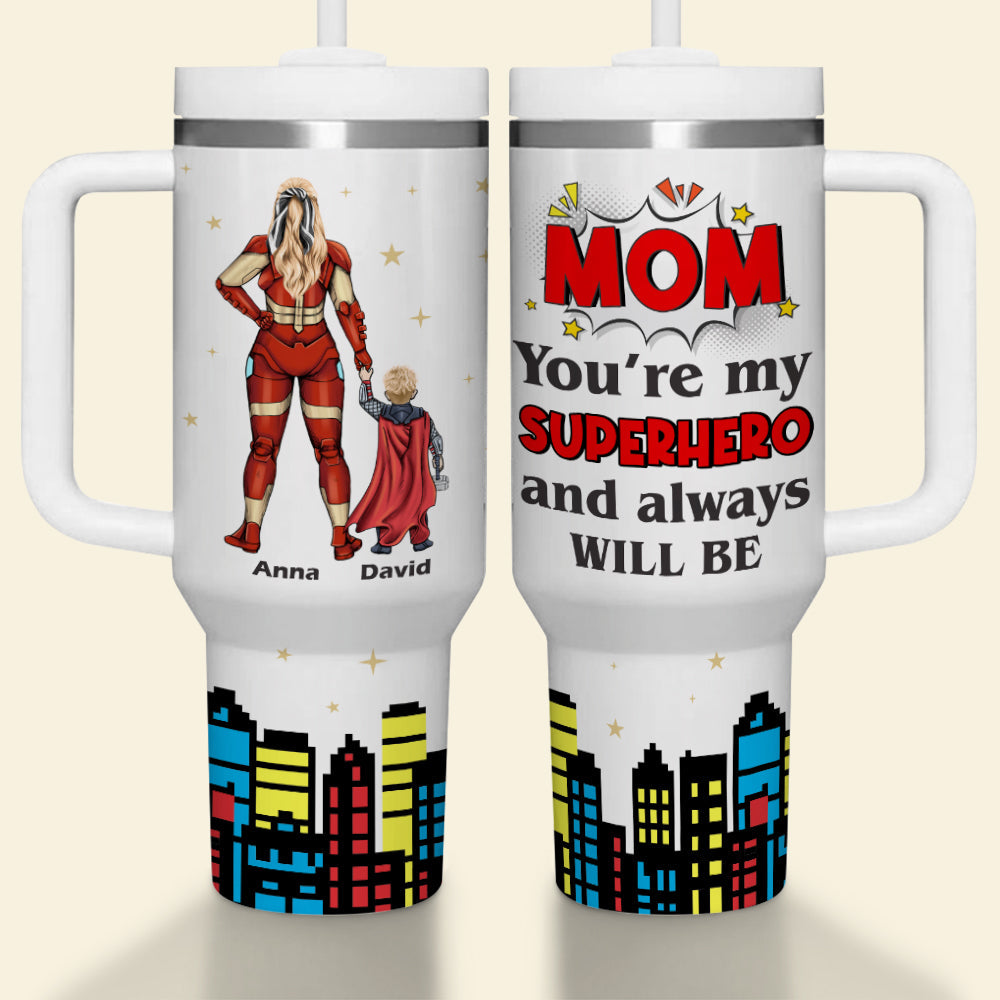 You're My Hero Personalized Gifts For Mom Tumbler 031natn190324pa-Homacus