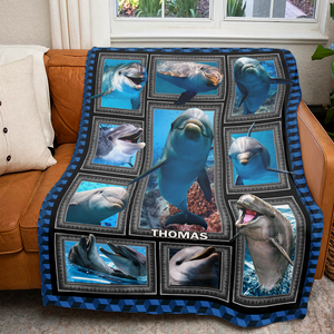 Personalized Gifts For Dolphin Lover Blanket 03qhpu261224-Homacus