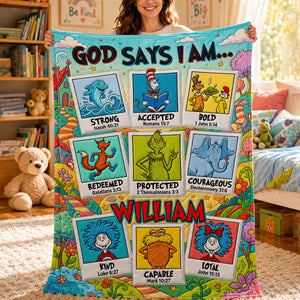 God Say I Am Faithful Blanket - Personalized Gifts For Christian Blanket 01PADT040826