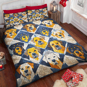 Rottweilers Dog Christmas Quilt Bed Set Gifts For Dog Lovers 01HUDT081124-Homacus