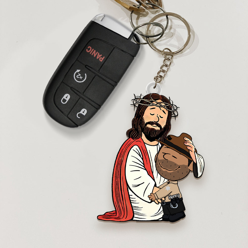 Personalized Gifts For Christians Keychain, Jesus Christ Support Your Job 02qhqn160125hg-Homacus
