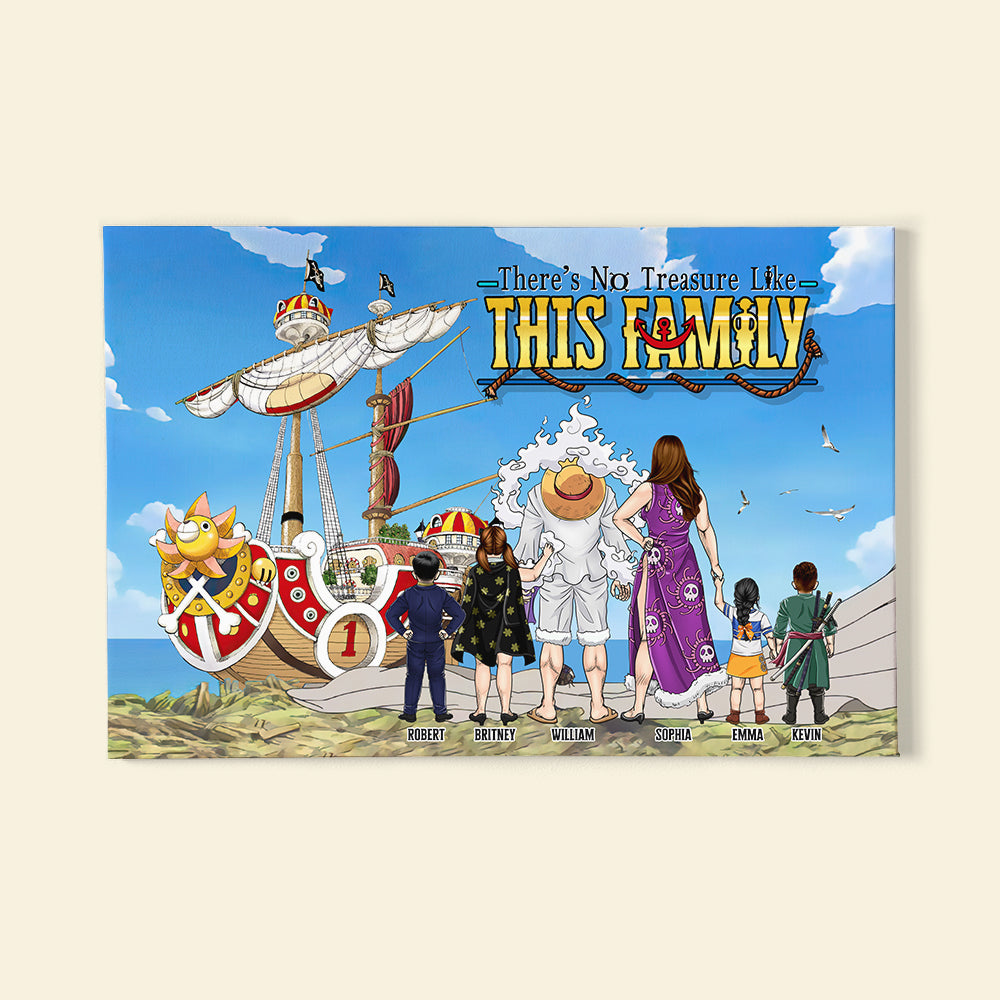 Personalized Gifts For Family Canvas Print There's No Treasure Like This Family 02HUDT210324PA-Homacus