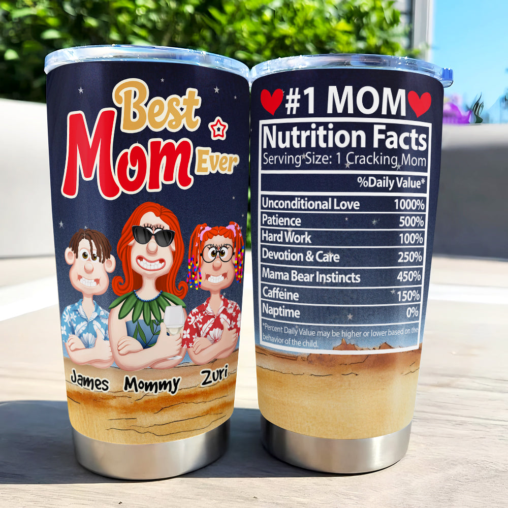 Personalized Gifts For Mom Tumbler Best Mom Ever 02TODT010325PA-Homacus