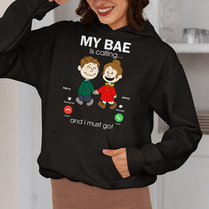 Personalized Gifts For Couple Shirt 02ohpu170125da My Bae Is Calling And I Must Go-Homacus