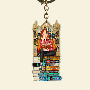 Personalized Gifts For Book Lover Keychain 04HUPU271224PA-Homacus