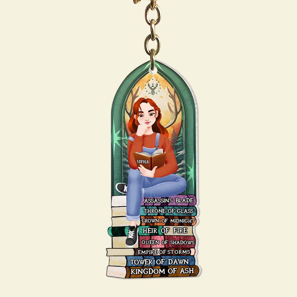 Personalized Gifts For Book Lover Keychain 09hupu271224pa - Homacus