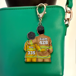 Personalized Gifts For Firefighter Couple Keychain 011QHHU110125TM-Homacus