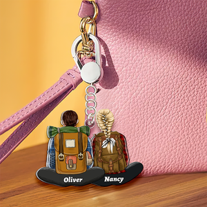 Personalized Gifts For Camping Couple Keychain 08QHHU230125TM-Homacus