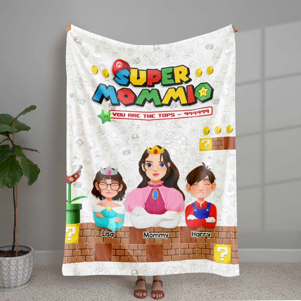 Personalized Gifts For Mom Blanket Super Mom 03ACHU220325PA-Homacus
