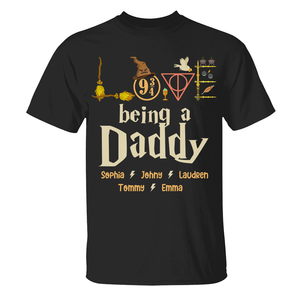 Personalized Gifts For Dad Shirt Love Being A Daddy-Homacus