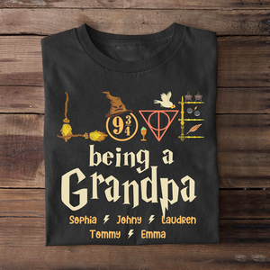 Personalized Gifts For Grandpa Shirt Love Being A Grandpa-Homacus