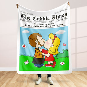 Personalized Gifts For Couple Blanket 02katn061224hg My Favorite Place Is Next To You-Homacus