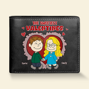 Personalized Gifts For Couple PU Leather Wallet 01ohpu251224hg-Homacus