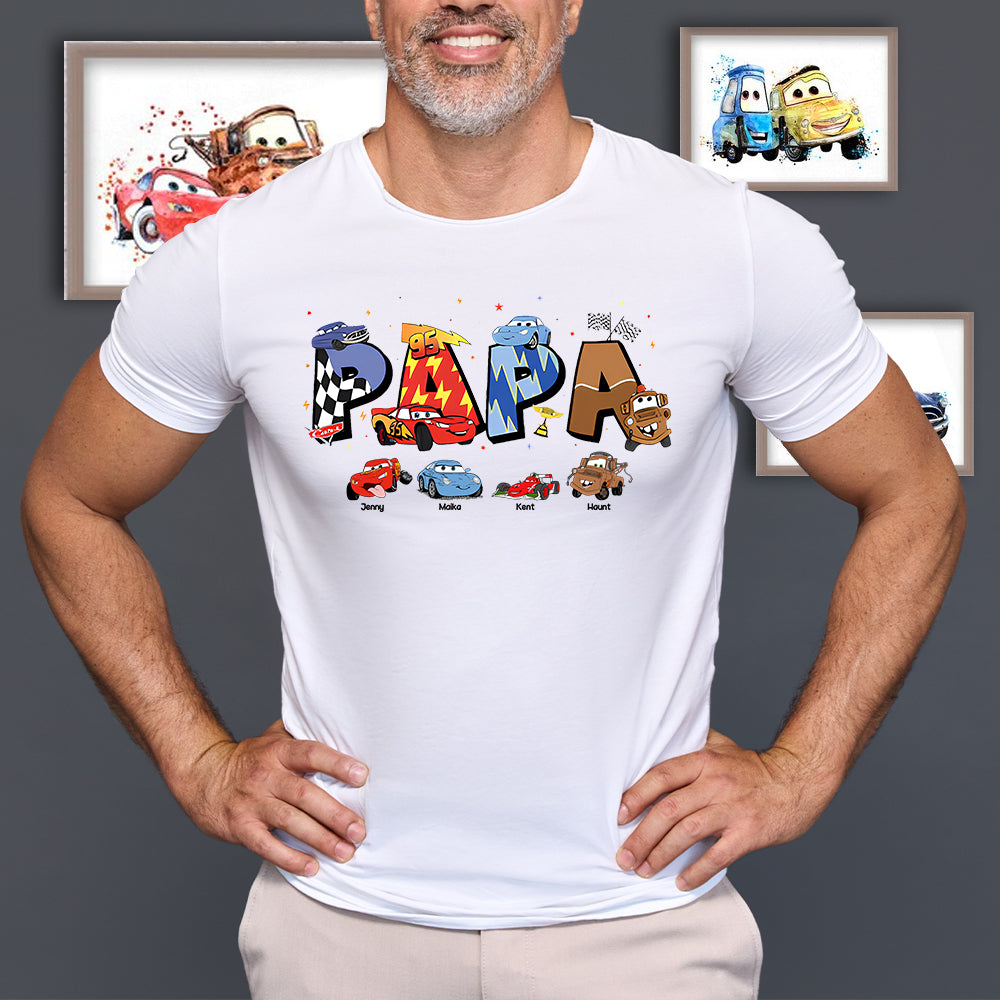 Personalized Gifts For Dad Shirt Pixar Cars 041KALU160125 LMQN-Homacus