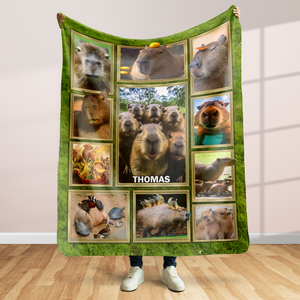 Personalized Gifts For Capybara Lover Blanket 05qhpu261224-Homacus