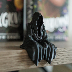 Grim Reaper Sitting Bookshelf Decor 03huxx160924 3D Printed Death Figure Gift Bookish Merch Teacup-Homacus