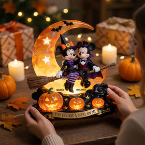 Couple Halloween Acrylic Light Box Personalized Gifts For Couple 06PGDT010826-Homacus