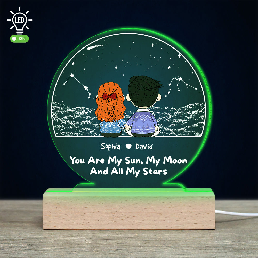 Personalized Gifts For Couple 3D LED Light 03OHDT071224HG-Homacus