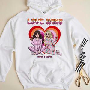 Personalized Gifts For Couple Shirt 06htpu210624hh LGBT Lesbians Couple Barbie Theme-Homacus