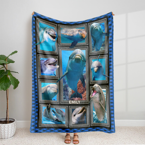 Personalized Gifts For Dolphin Lover Blanket 03qhpu261224-Homacus