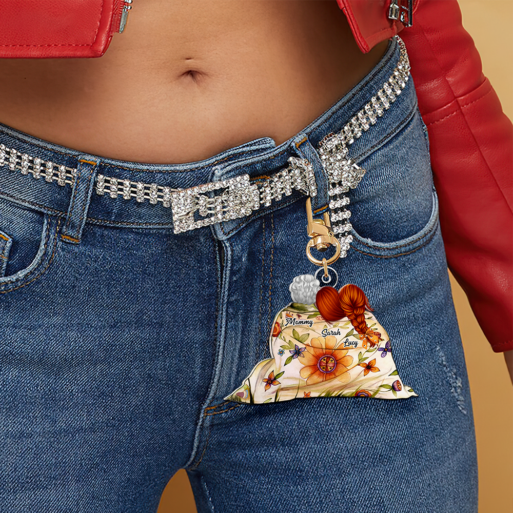 Personalized Gifts For Mom Keychain Mom And Daughters 02QHHU250225HH-Homacus